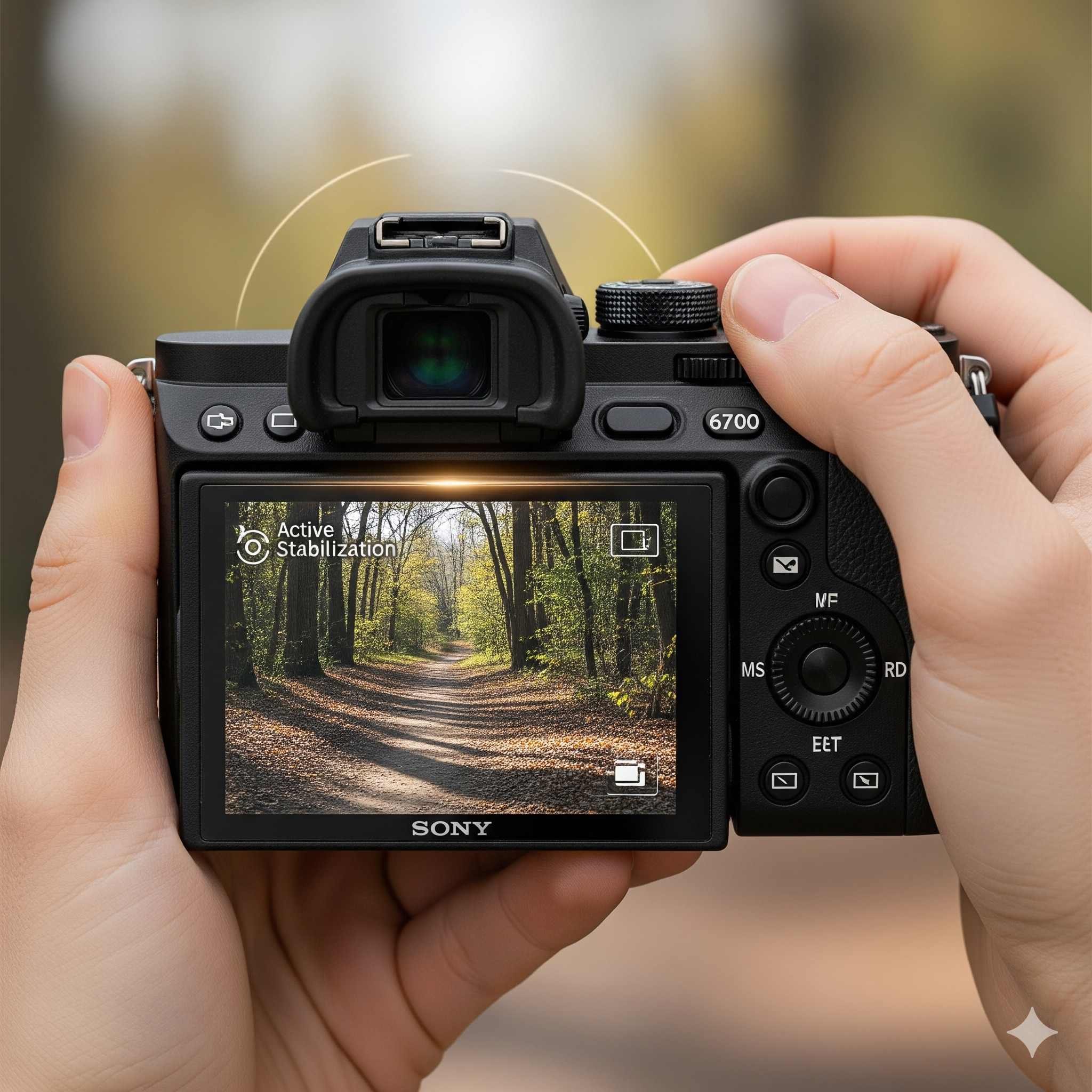 استفاده از ویژگی Active Stabilization در دوربین سونی A6700 برای کاهش لرزش در فیلم‌برداری دستی