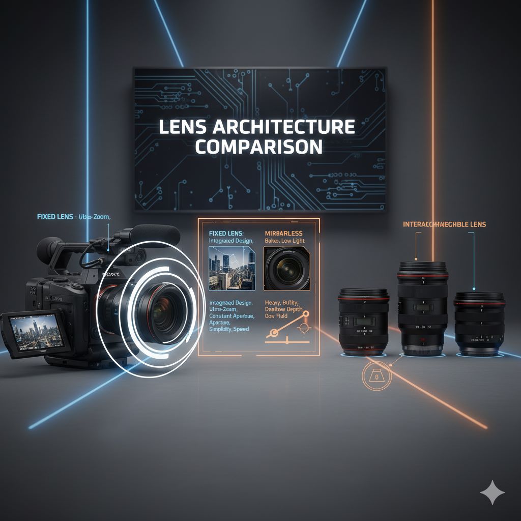 لنز ثابت در برابر لنز قابل تعویض