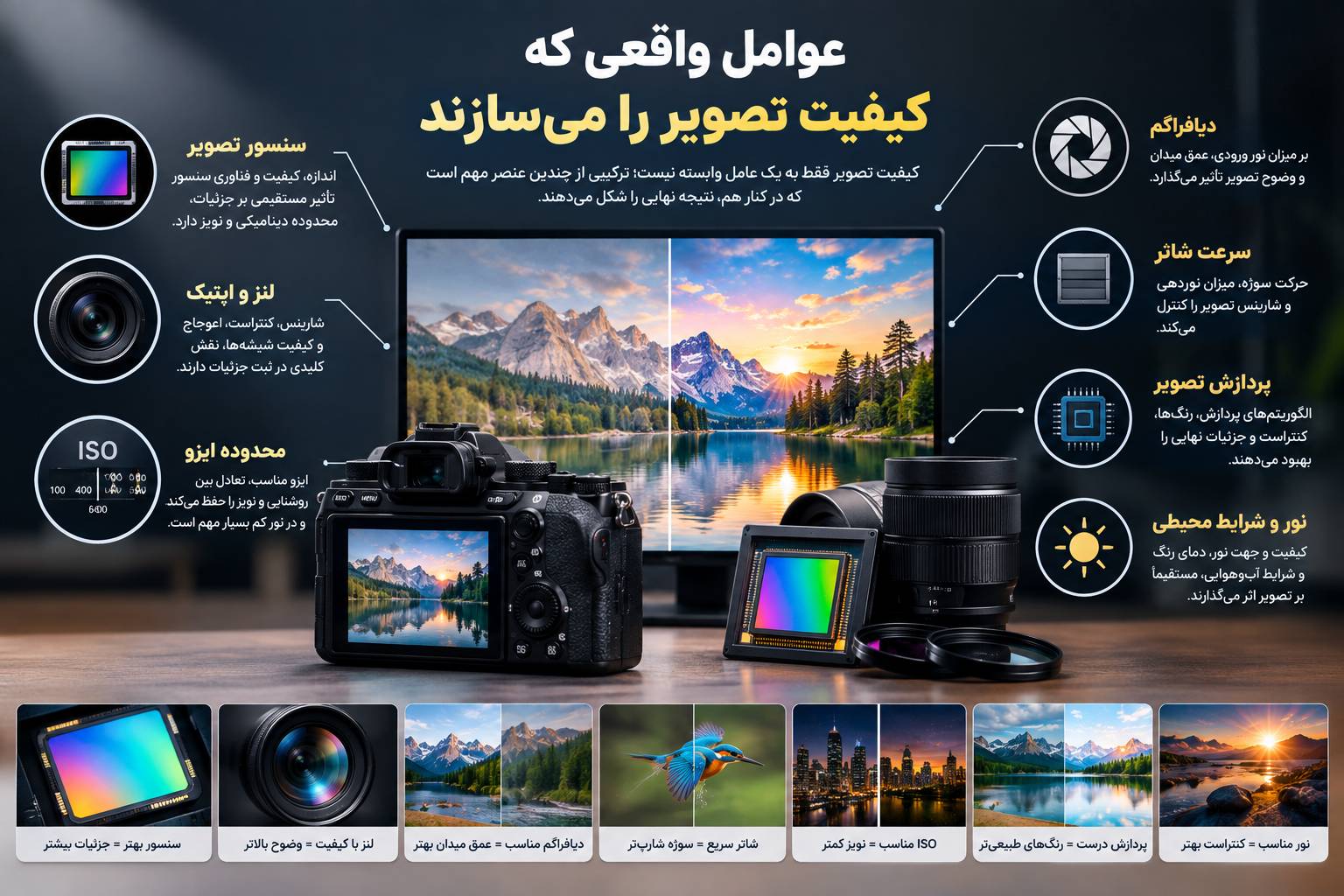 عوامل واقعی که کیفیت تصویر را میسازند