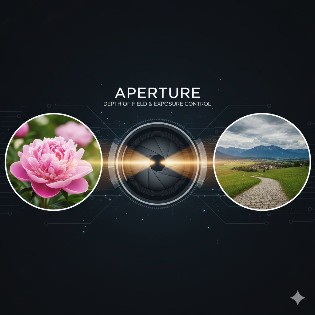 دیافراگم (Aperture): تنظیمی کلیدی برای کنترل عمق میدان و نوردهی