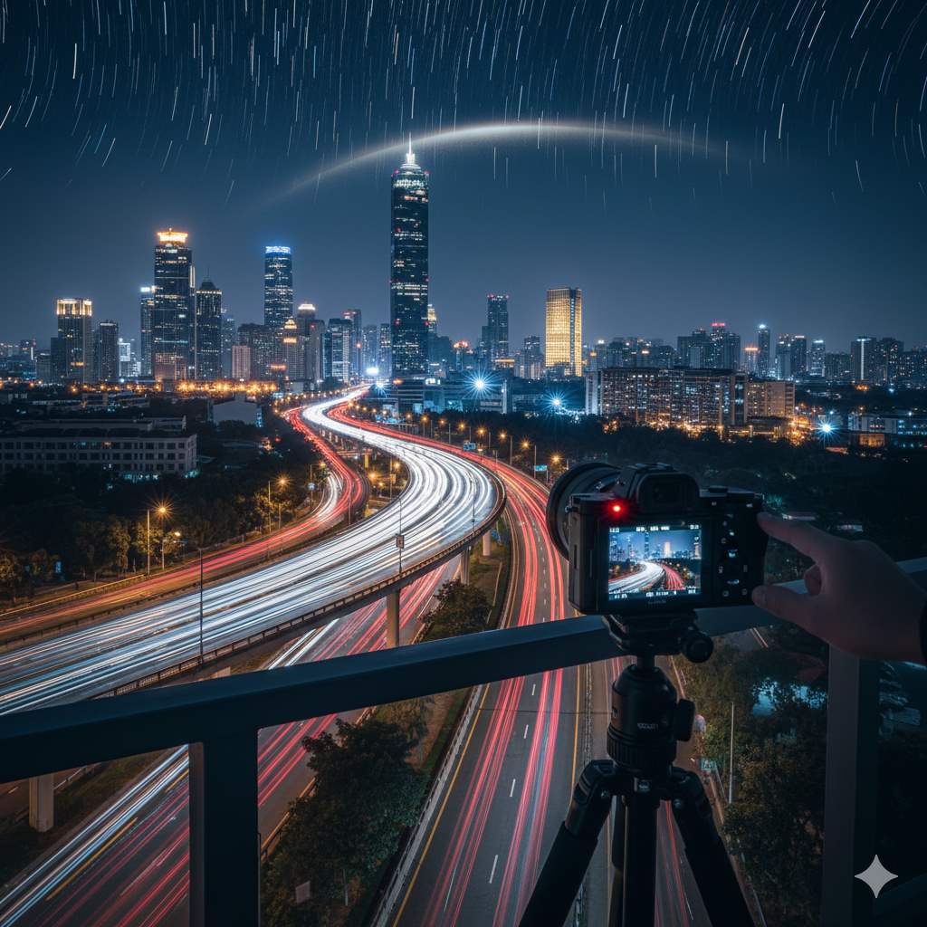 اهمیت سهپایه و ثبات دوربین در نوردهی طولانی