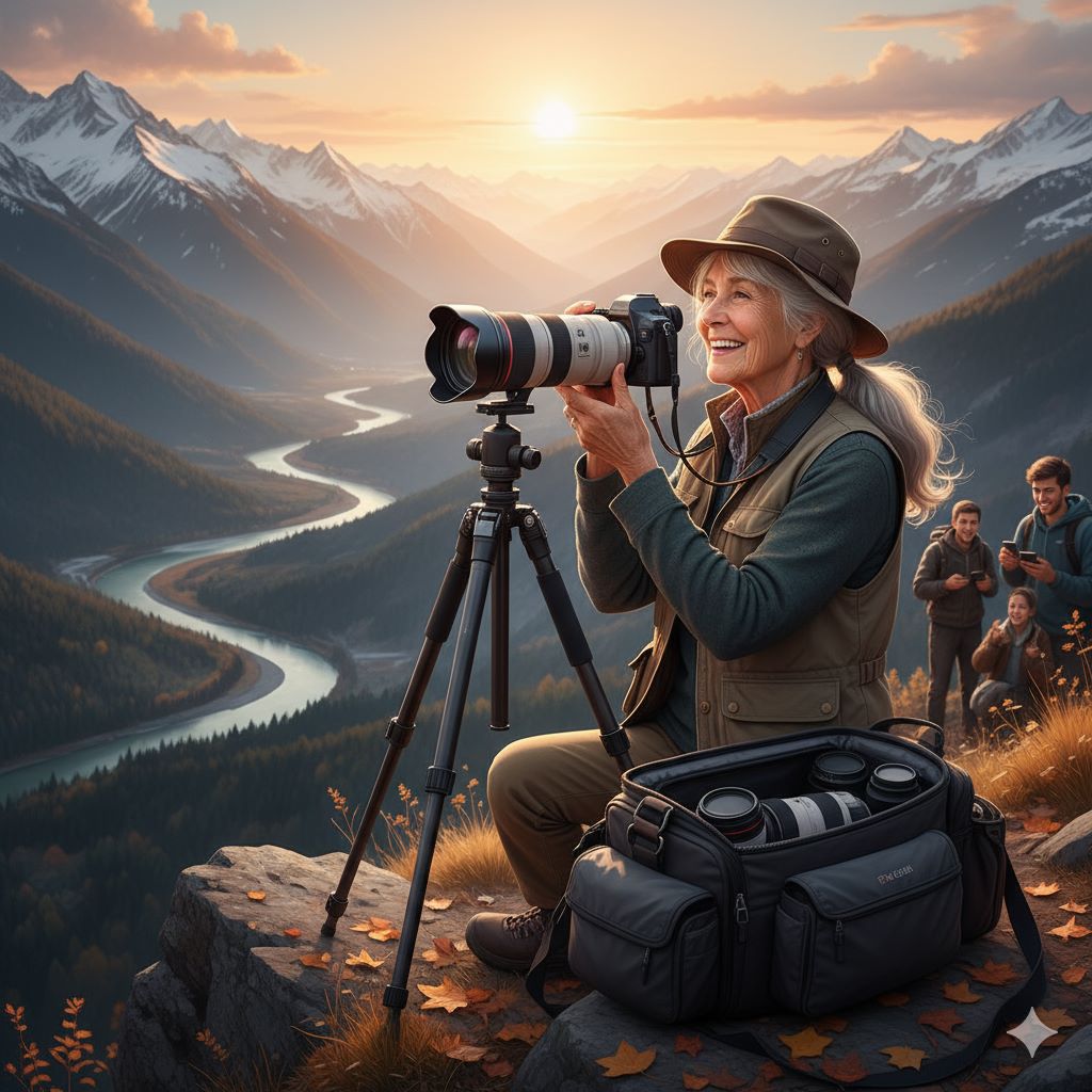 ۴. سن مانع موفقیت در عکاسی است