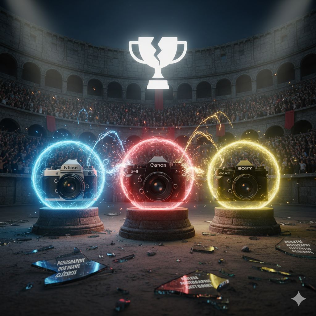 ۳. نیکون بهتر از کانن یا سونی است