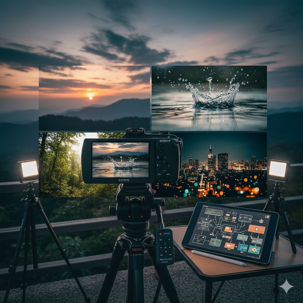 چطور از امکانات داخلی هندی‌کم‌های سونی استفاده کنیم: تایم‌لپس، ضبط اسلوموشن، HDR و قابلیت‌های خلاقانه برای تولید ویدئوهای حرفه‌ای