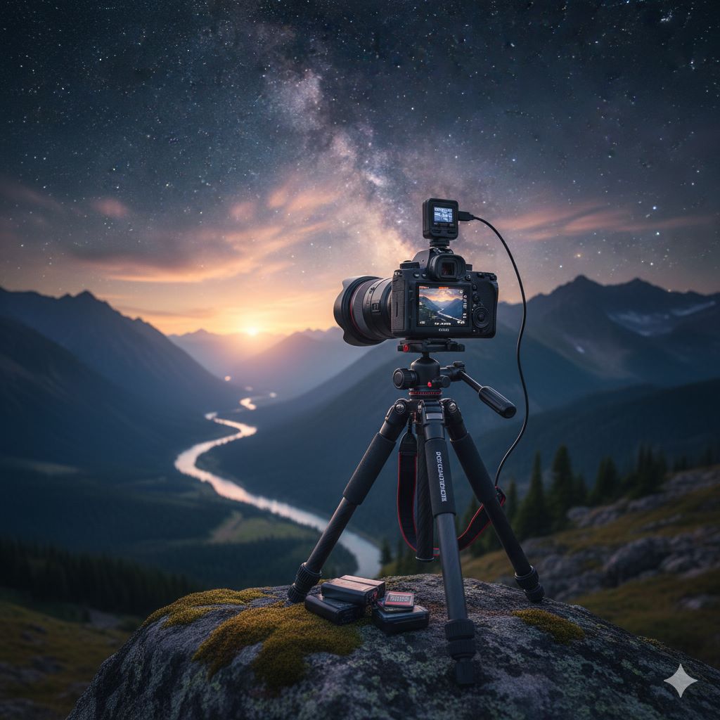 ۲. ابزار ضروری برای تایم‌لپس (Time-lapse)